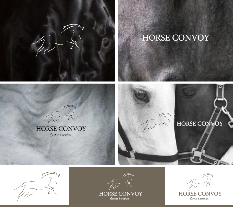 Déclinaison du logo Horse Convoy par ACOMDESIGN