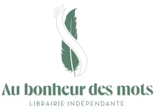 Conception du logo au bonheur des mots par Acomdsign