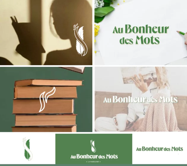 Utilisation variable du logo au bonheur des mtos par Acomdesign