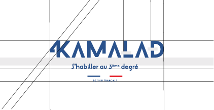 Construction logo Kamalad création originale par Acomdesign