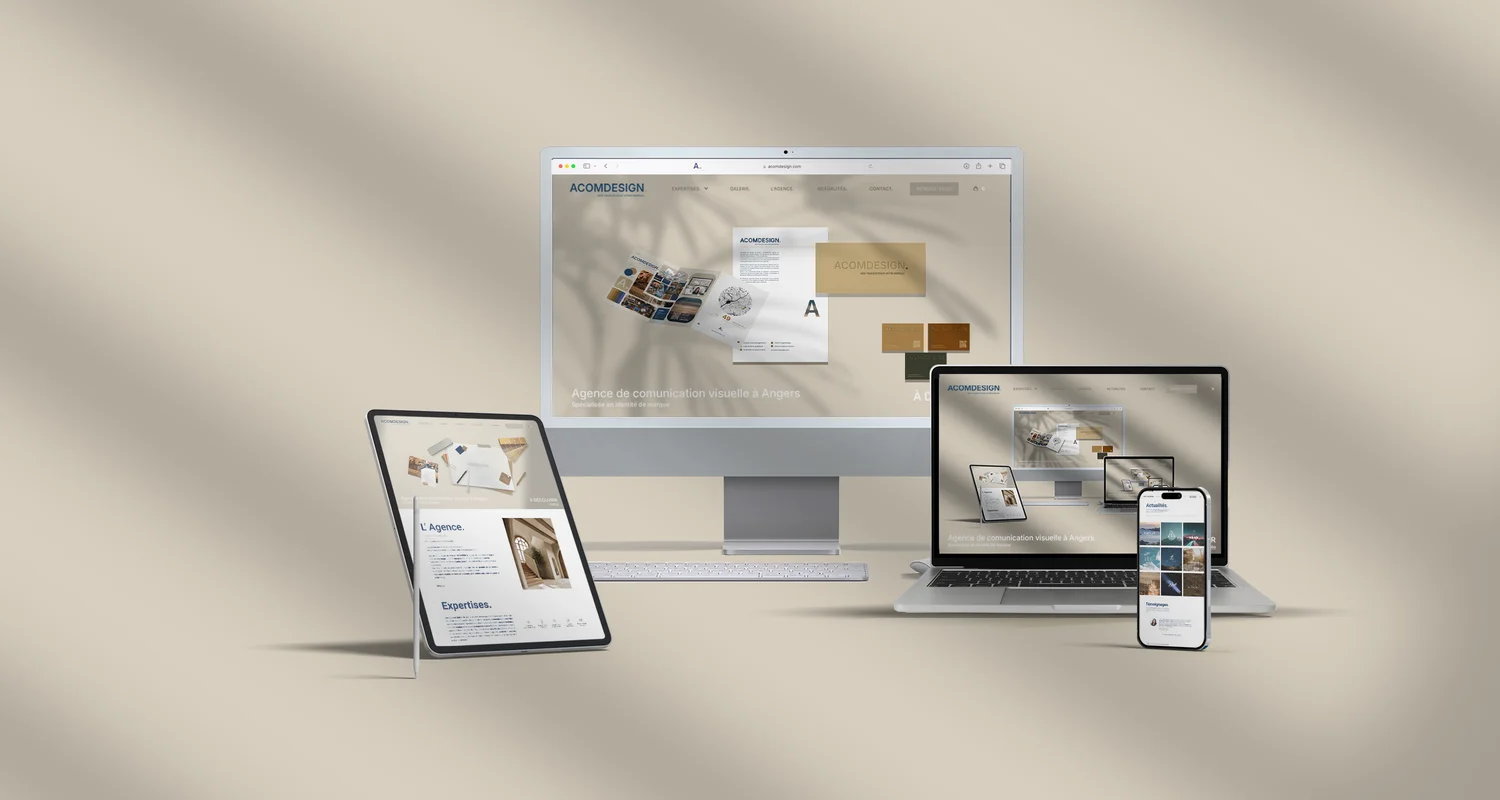 site-web et réseaux sociaux par agence angevin Acomdesign