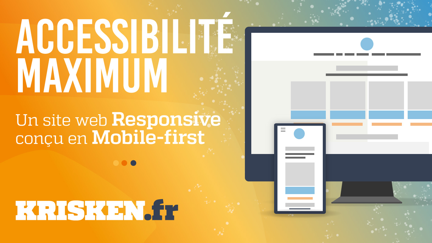krisken.fr un site web responsive conçu en mobile-first