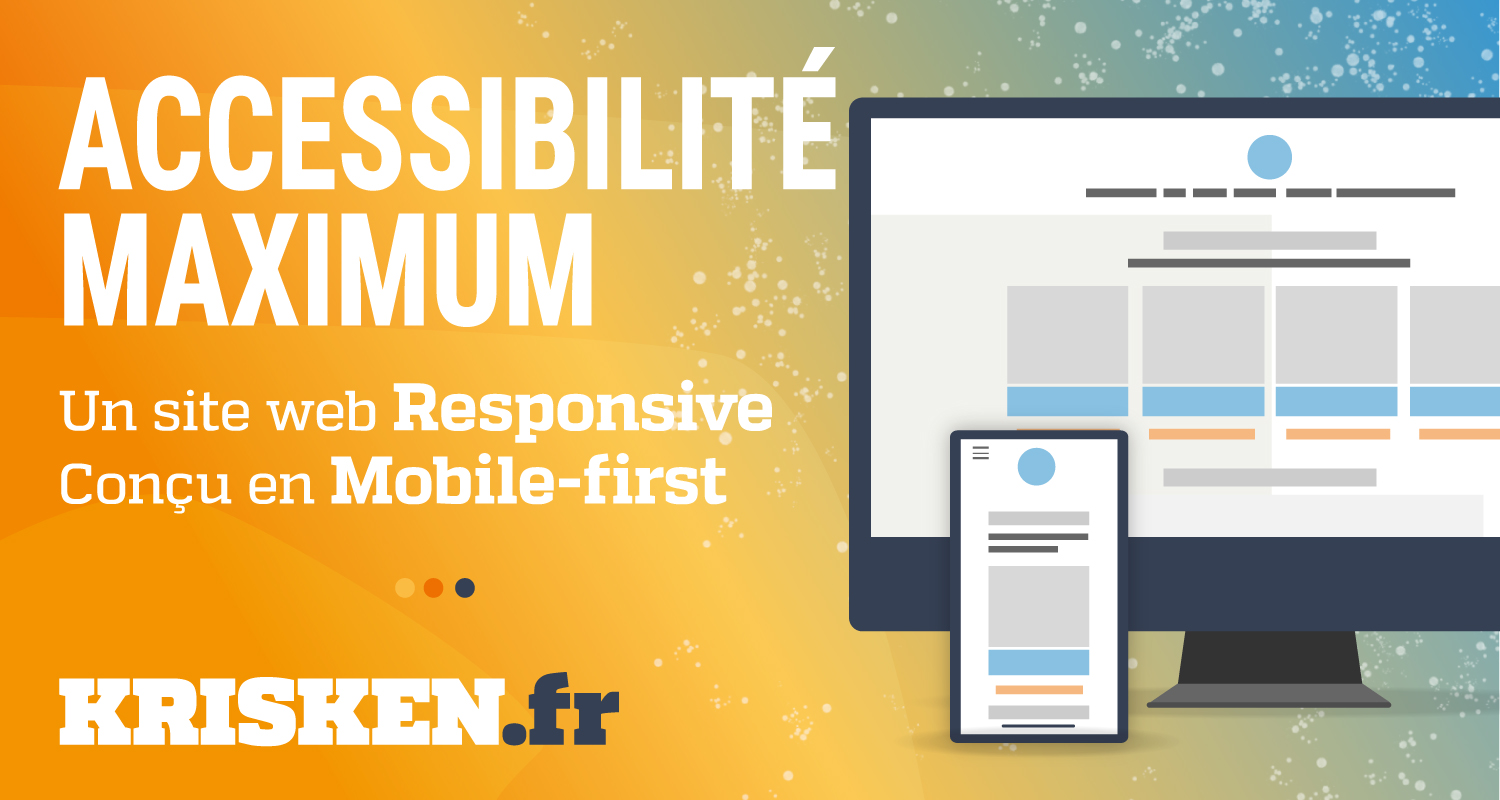 krisken.fr un site web responsive conçu en mobile-first