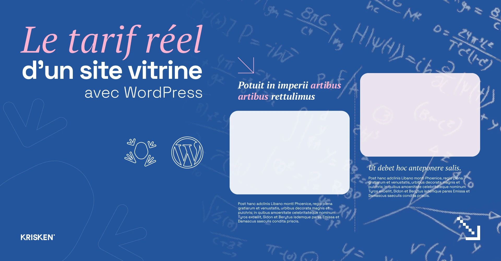 Le tarif réel d'un site web sous wordpress en 2026