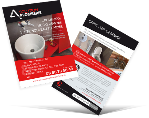 flyer solutionPlomberie78 10% de remise