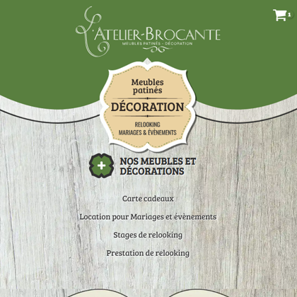 page accueil atelier-brocante.fr